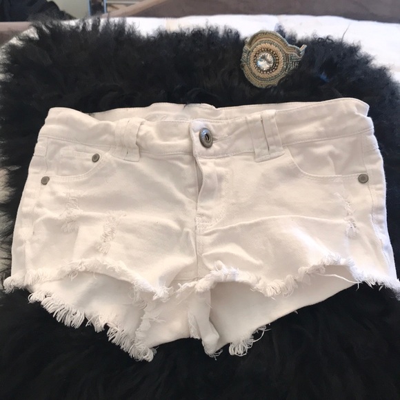 Blue Asphalt Pants - Blue Asphalt white jean shorts size 1